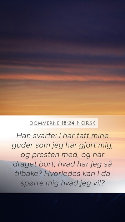 Dommerne 18:24 NORSK Bible Verse Image