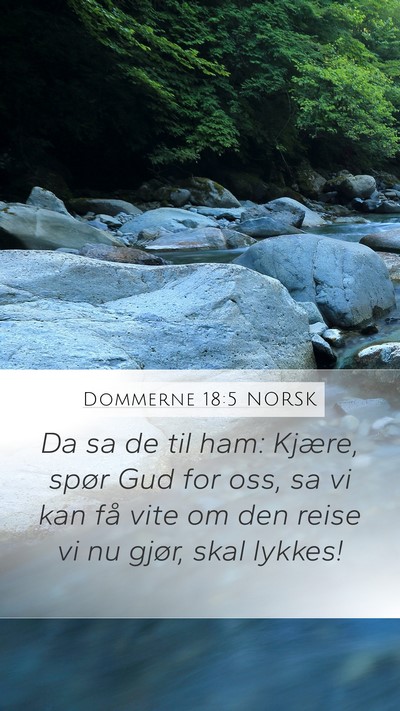 Dommerne 18:5 NORSK Bible Verse Image