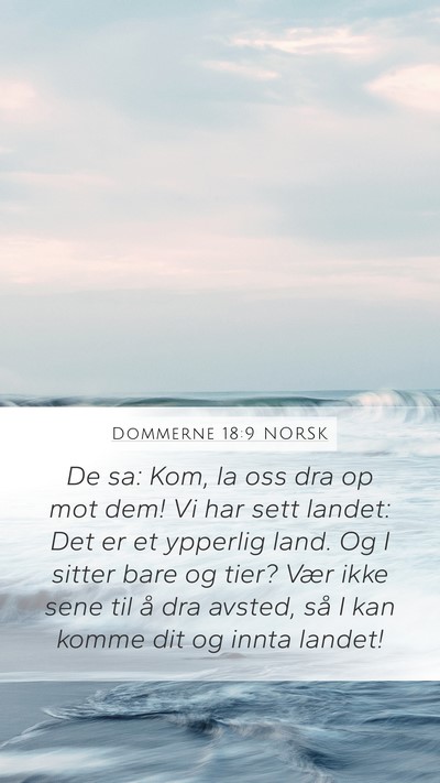 Dommerne 18:9 NORSK Bible Verse Image