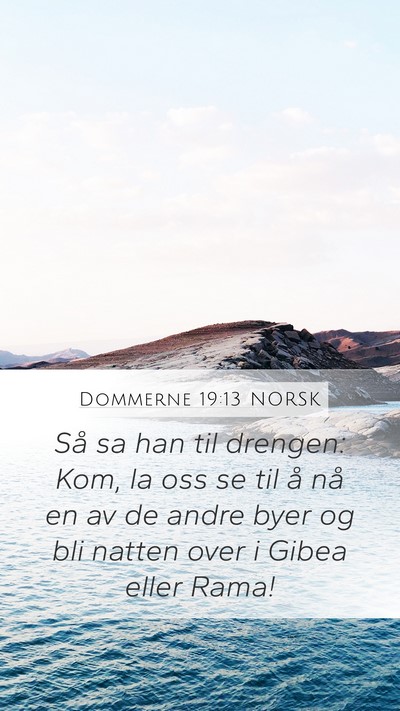 Dommerne 19:13 NORSK Bible Verse Image