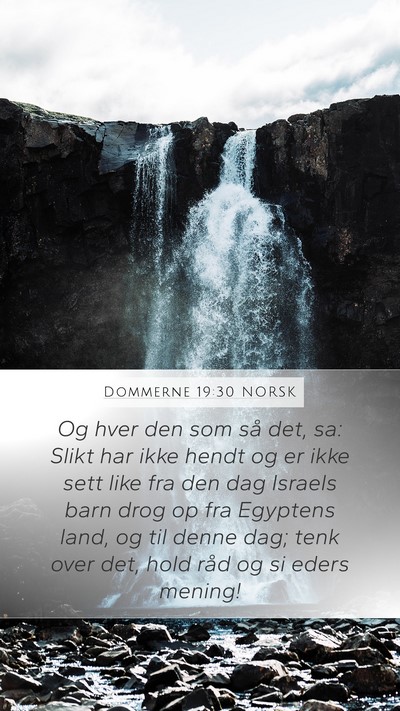 Dommerne 19:30 NORSK Bible Verse Image