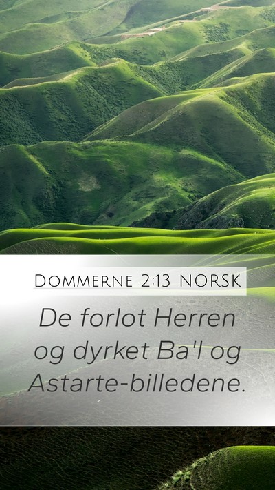 Dommerne 2:13 NORSK Bible Verse Image