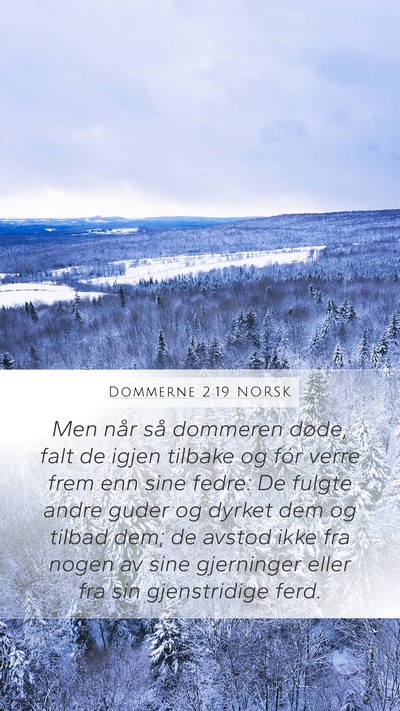 Dommerne 2:19 NORSK Bible Verse Image