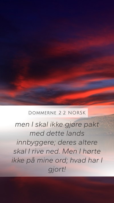 Dommerne 2:2 NORSK Bible Verse Image