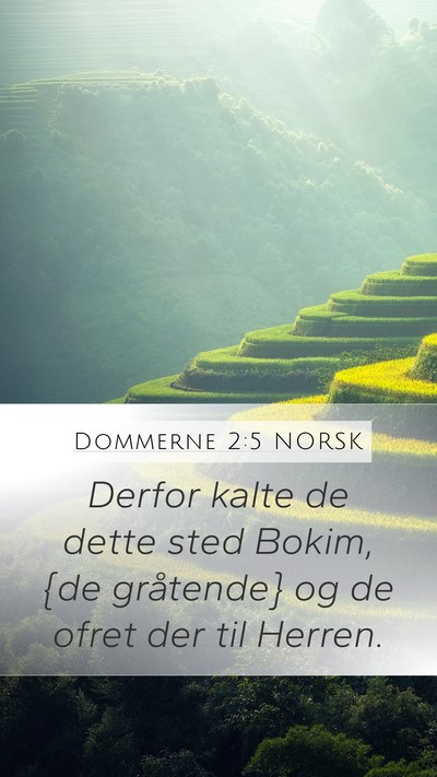 Dommerne 2:5 NORSK Bible Verse Image