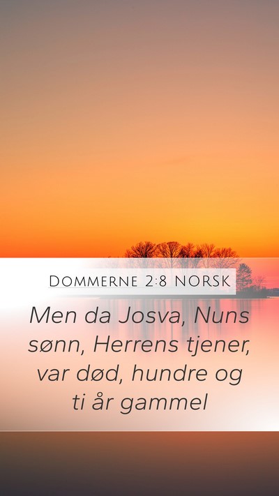 Dommerne 2:8 NORSK Bible Verse Image