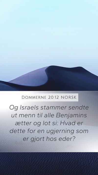 Dommerne 20:12 NORSK Bible Verse Image
