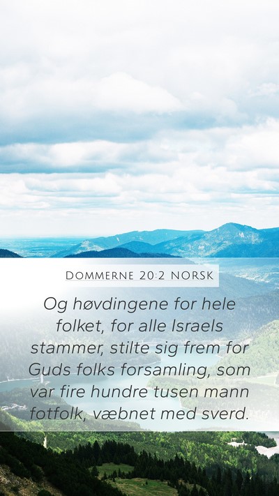 Dommerne 20:2 NORSK Bible Verse Image