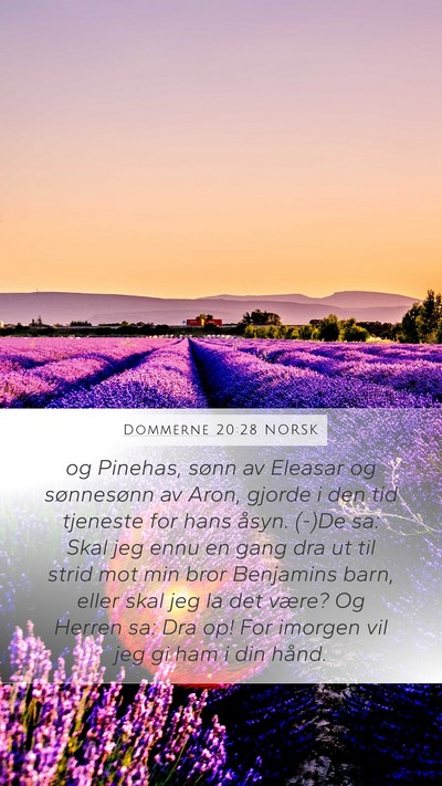 Dommerne 20:28 NORSK Bible Verse Image