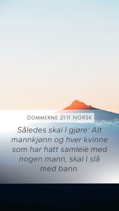 Dommerne 21:11 NORSK Mobile Phone Wallpaper - Således skal I gjøre: Alt mannkjønn og hver - Mobile Bible Verse Wallpaper