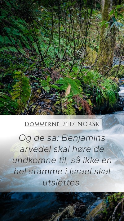 Dommerne 21:17 NORSK Bible Verse Image