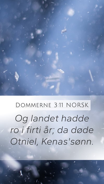 Dommerne 3:11 NORSK Bible Verse Image