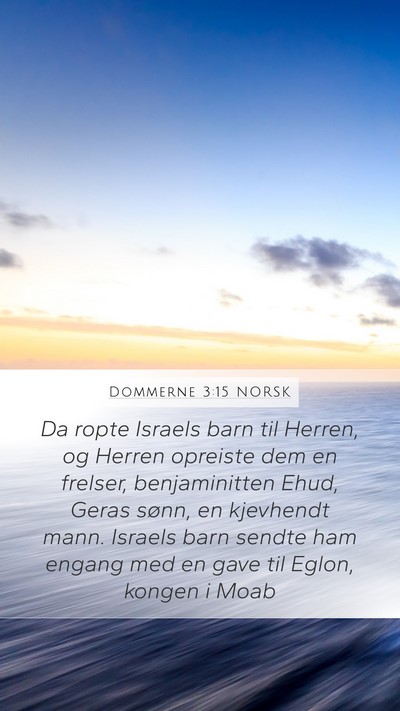 Dommerne 3:15 NORSK Bible Verse Image
