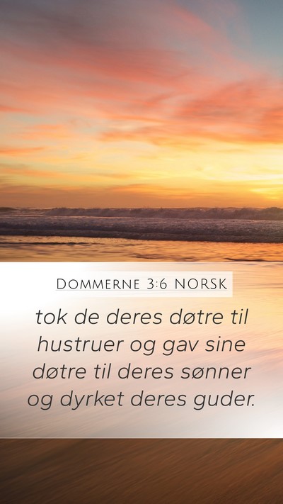 Dommerne 3:6 NORSK Bible Verse Image