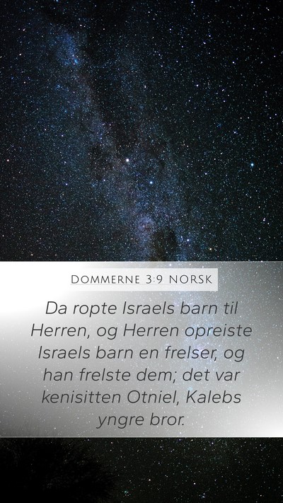 Dommerne 3:9 NORSK Bible Verse Image