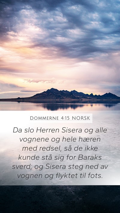 Dommerne 4:15 NORSK Bible Verse Image