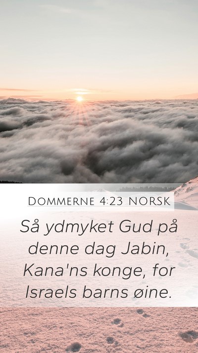 Dommerne 4:23 NORSK Bible Verse Image