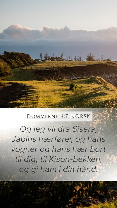 Dommerne 4:7 NORSK Bible Verse Image