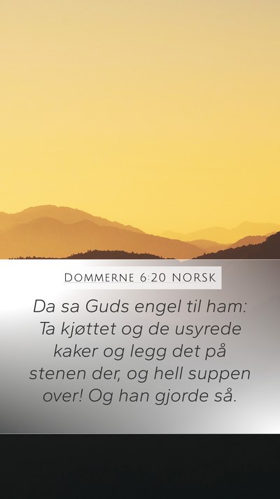 Dommerne 6:20 NORSK Bible Verse Image