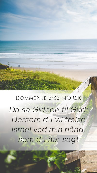 Dommerne 6:36 NORSK Bible Verse Image