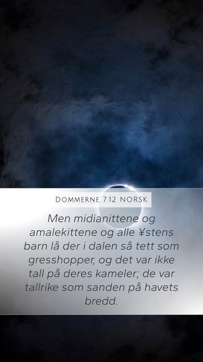 Dommerne 7:12 NORSK Bible Verse Image