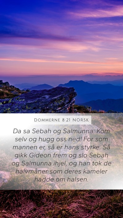 Dommerne 8:21 NORSK Bible Verse Image
