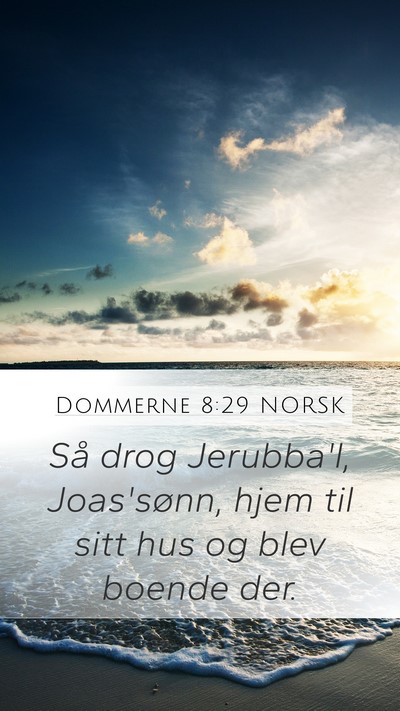 Dommerne 8:29 NORSK Bible Verse Image