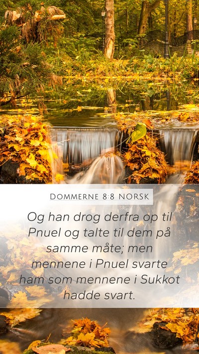 Dommerne 8:8 NORSK Bible Verse Image