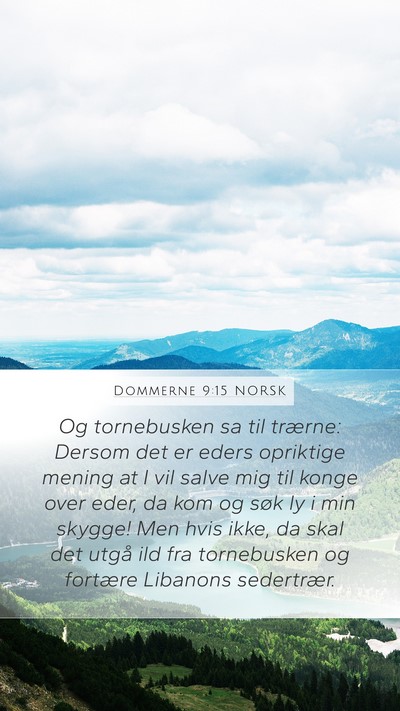 Dommerne 9:15 NORSK Bible Verse Image