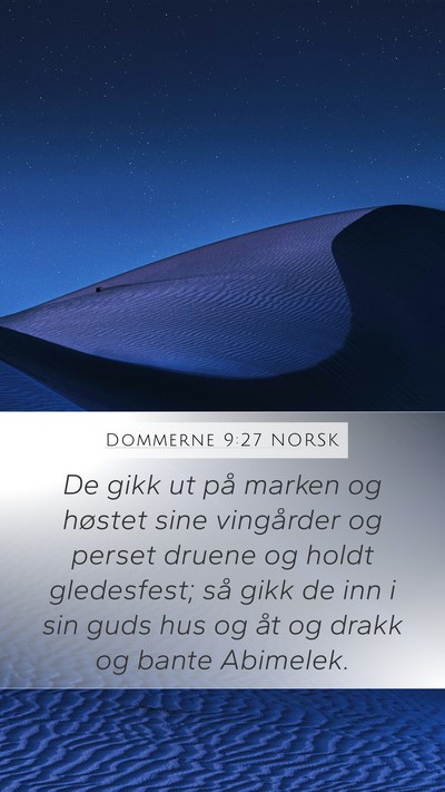 Dommerne 9:27 NORSK Bible Verse Image