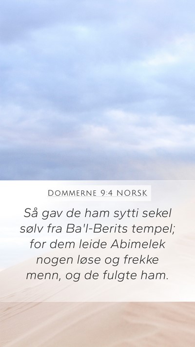 Dommerne 9:4 NORSK Bible Verse Image