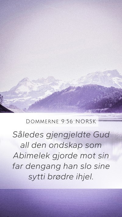 Dommerne 9:56 NORSK Bible Verse Image