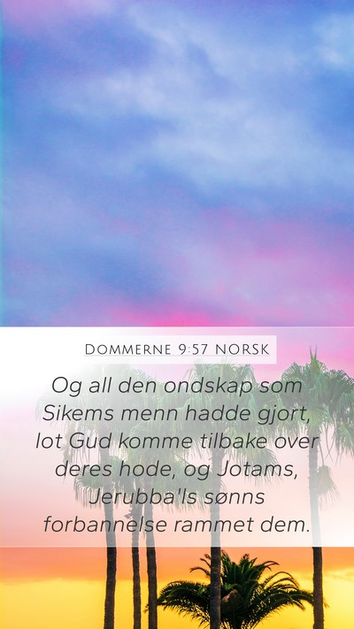 Dommerne 9:57 NORSK Bible Verse Image