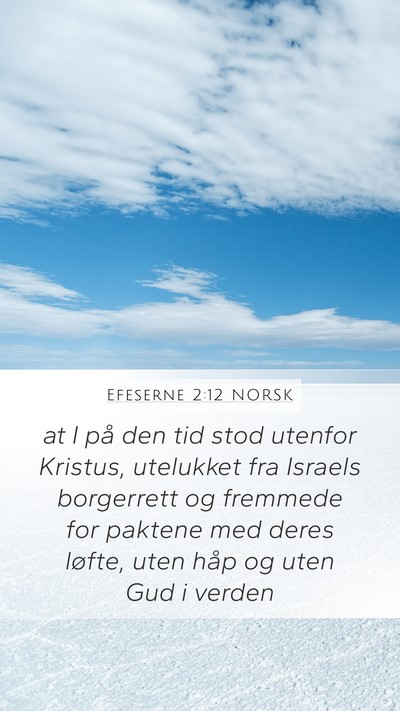 Efeserne 2:12 NORSK Bible Verse Image