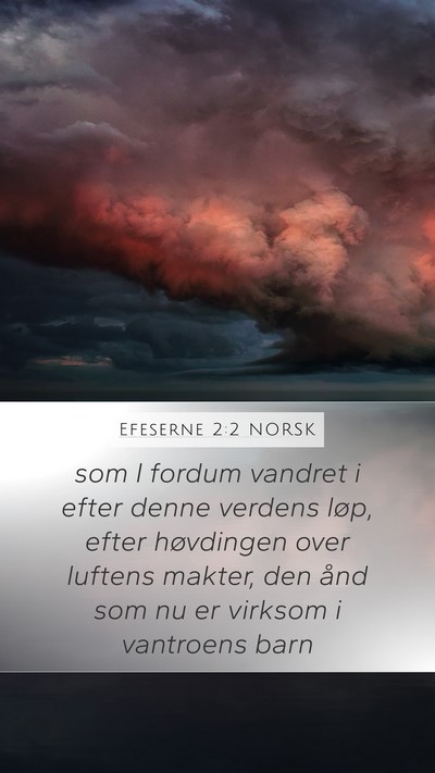Efeserne 2:2 NORSK Bible Verse Image