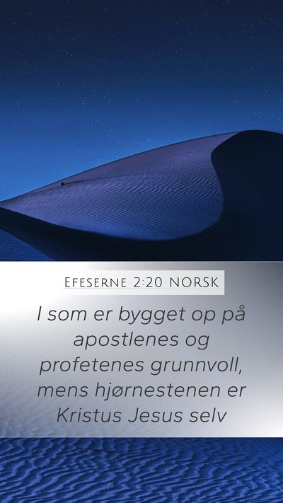 Efeserne 2:20 NORSK Bible Verse Image