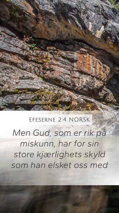 Efeserne 2:4 NORSK Bible Verse Image