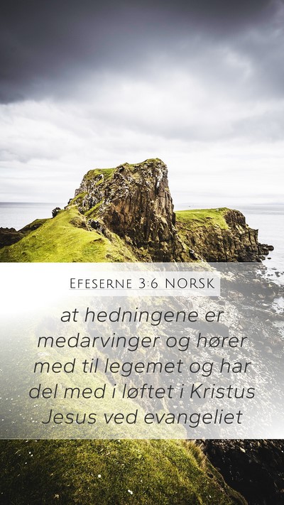 Efeserne 3:6 NORSK Bible Verse Image