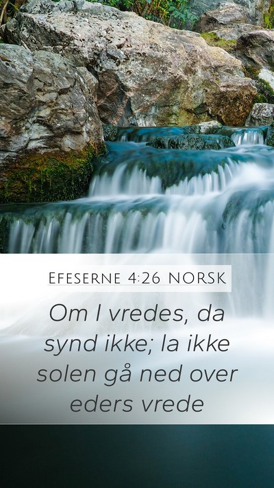 Efeserne 4:26 NORSK Bible Verse Image