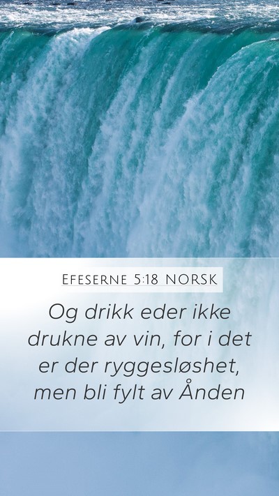 Efeserne 5:18 NORSK Bible Verse Image