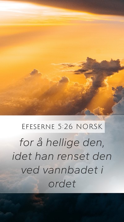 Efeserne 5:26 NORSK Bible Verse Image