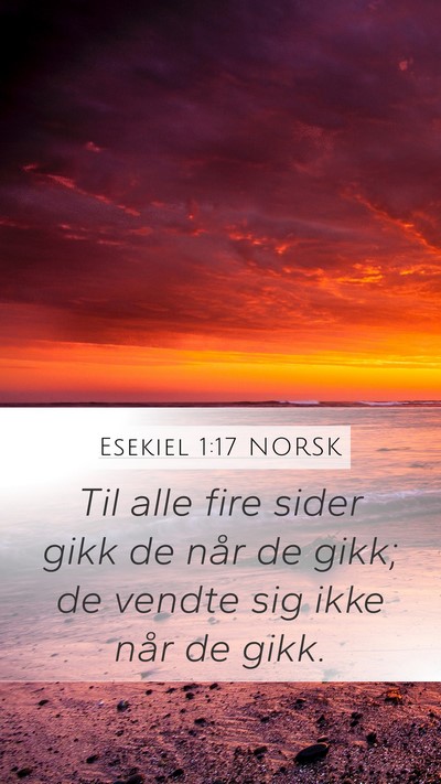 Esekiel 1:17 NORSK Bible Verse Image