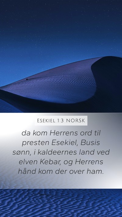 Esekiel 1:3 NORSK Bible Verse Image