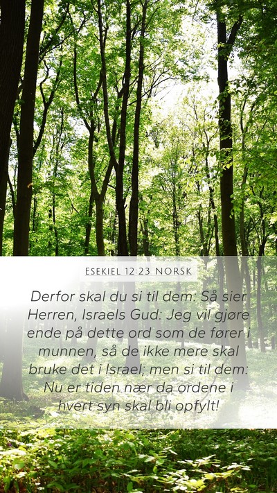 Esekiel 12:23 NORSK Bible Verse Image