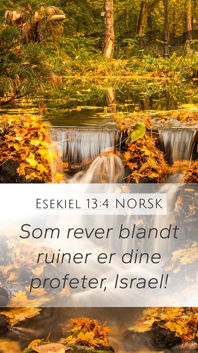 Esekiel 13:4 NORSK Bible Verse Image
