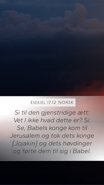 Esekiel 17:12 NORSK Bible Verse Image