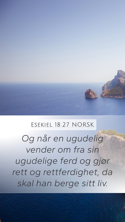 Esekiel 18:27 NORSK Bible Verse Image