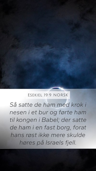 Esekiel 19:9 NORSK Bible Verse Image