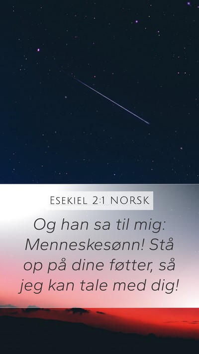 Esekiel 2:1 NORSK Bible Verse Image