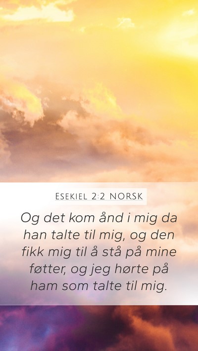 Esekiel 2:2 NORSK Bible Verse Image